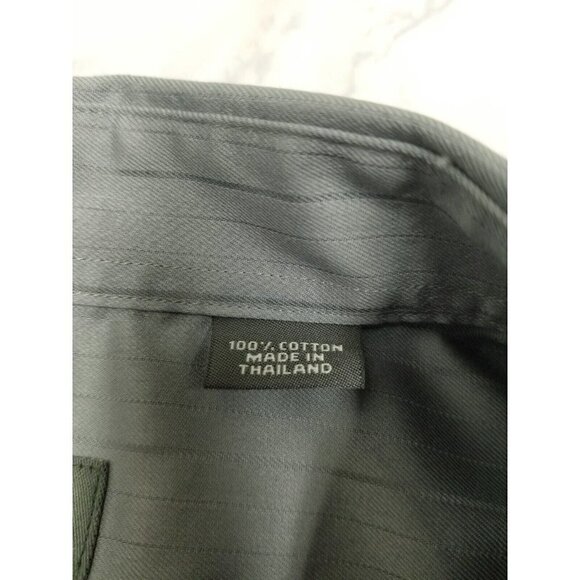 Kenneth Cole Reaction metallic gray Button Down Dress Shirt wrinkle free XXL - Picture 4 of 11